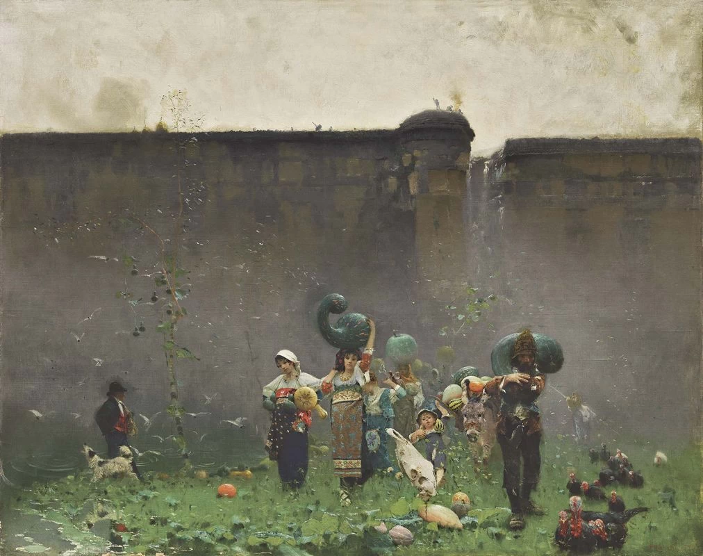 Francesco Paolo Michetti - 101, La raccolta delle zucche, 1873
